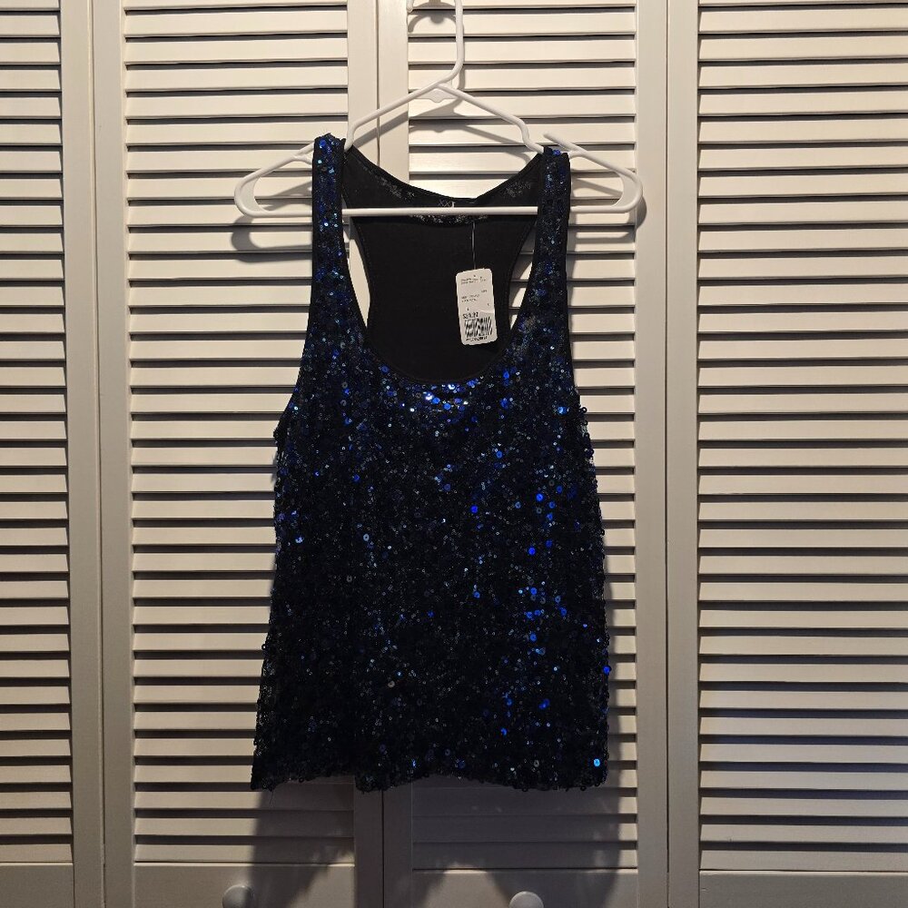 Forever 21 Sequin Racerback Tank Top